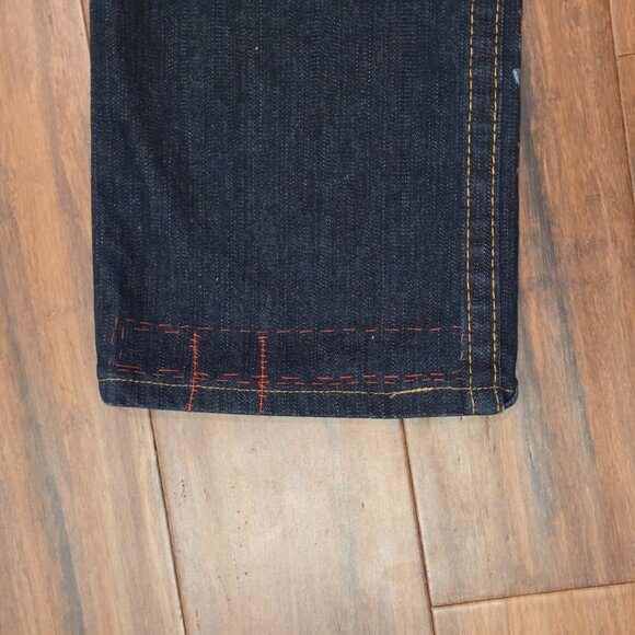 True Religion Billie Straight Y2K Jeans Painted Horseshoe Custom Art - Picture 6 of 13